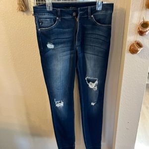 KanCan Midnight Blue Ripped Skinny Jeans